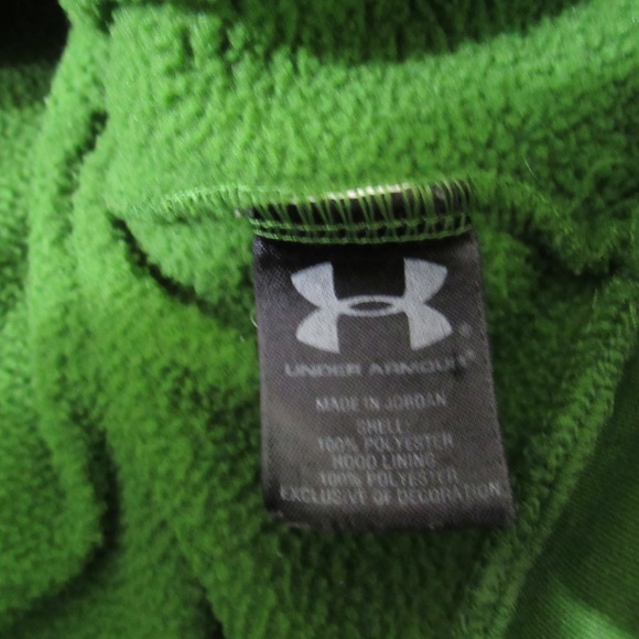 Under Armour Loose Green Mens Sz M Kanga Pocket Hoodie Sweatshirt - Picture 10 of 13